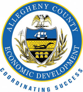Allegheny County Economic Development Seal, featuring the words Allegheny County Economic Development - Coordinating Success