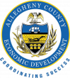Allegheny County Economic Development Seal, featuring the words Allegheny County Economic Development - Coordinating Success
